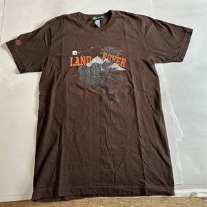 Land Rover T Shirt Mens Size Small American Apparel Brown Cotton Land Rover Gear